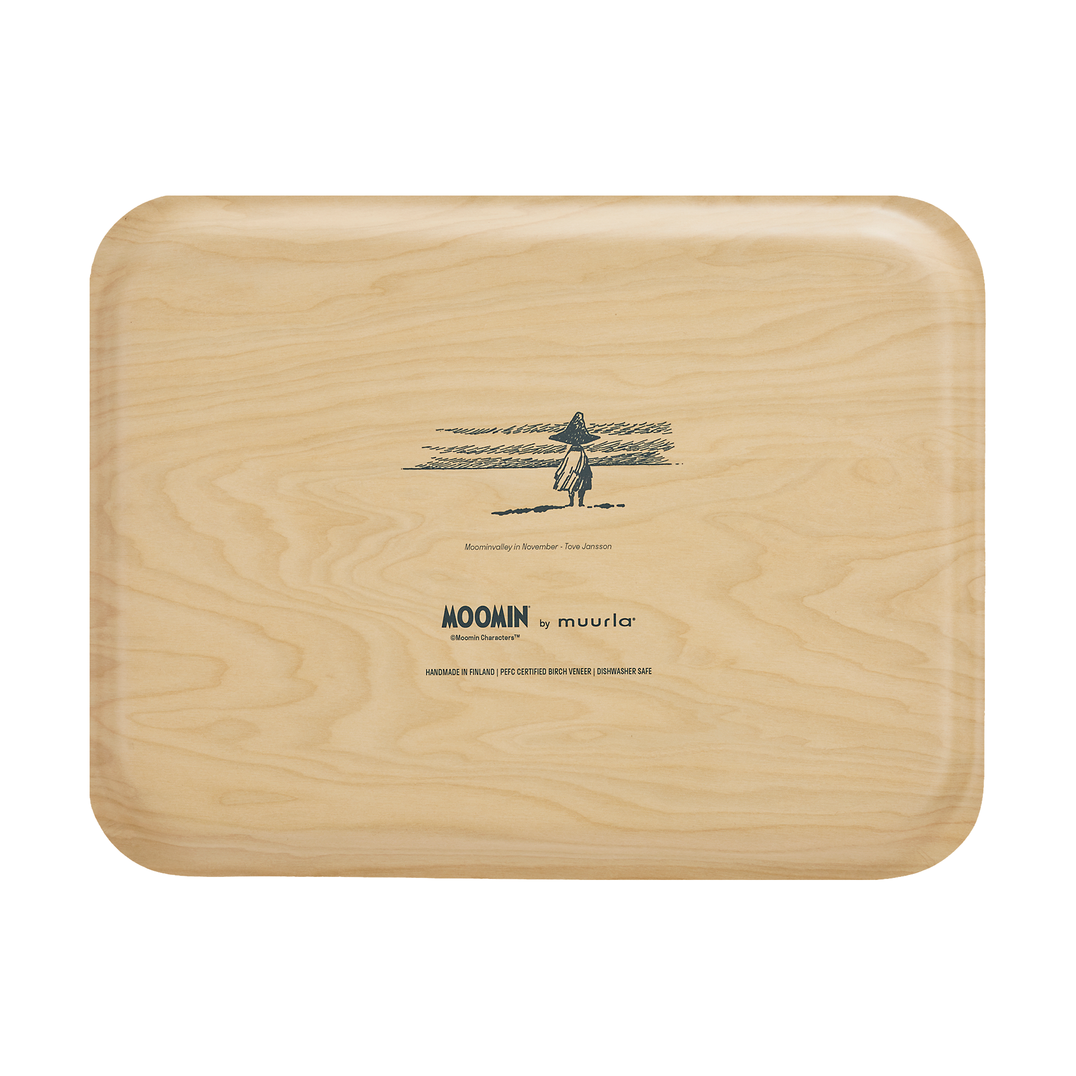 テーブル用品 MOOMIN tray plywood melamine processing Moomin tray 32x42 cm from Muurla - NordicNest.com