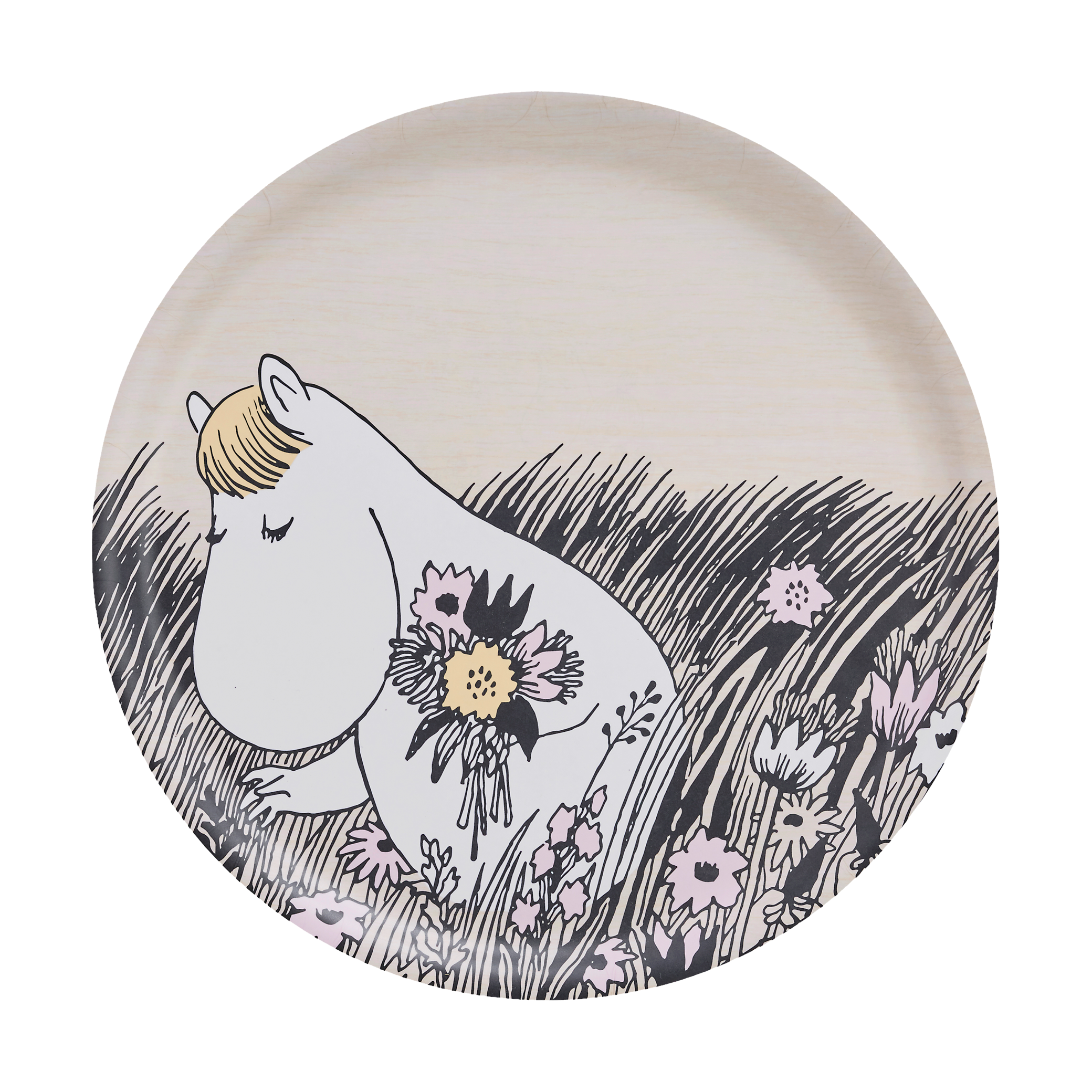 テーブル用品 MOOMIN tray plywood melamine processing MOOMIN tray plywood melamine processing