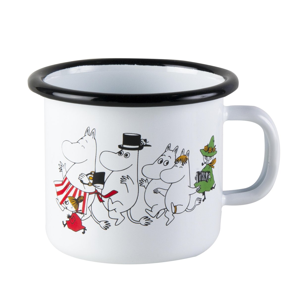 Muurla Moomin valley enamel mug 2.5 dl | Scandinavian Design | Moomin mugs | White