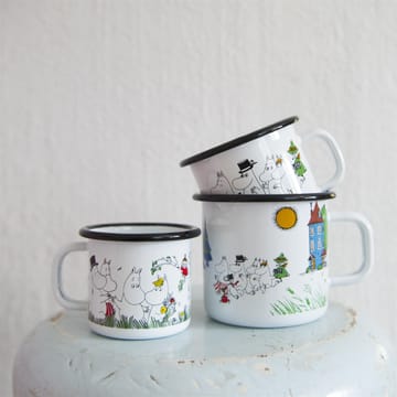 Moomin valley enamel mug - 2.5 dl - Muurla