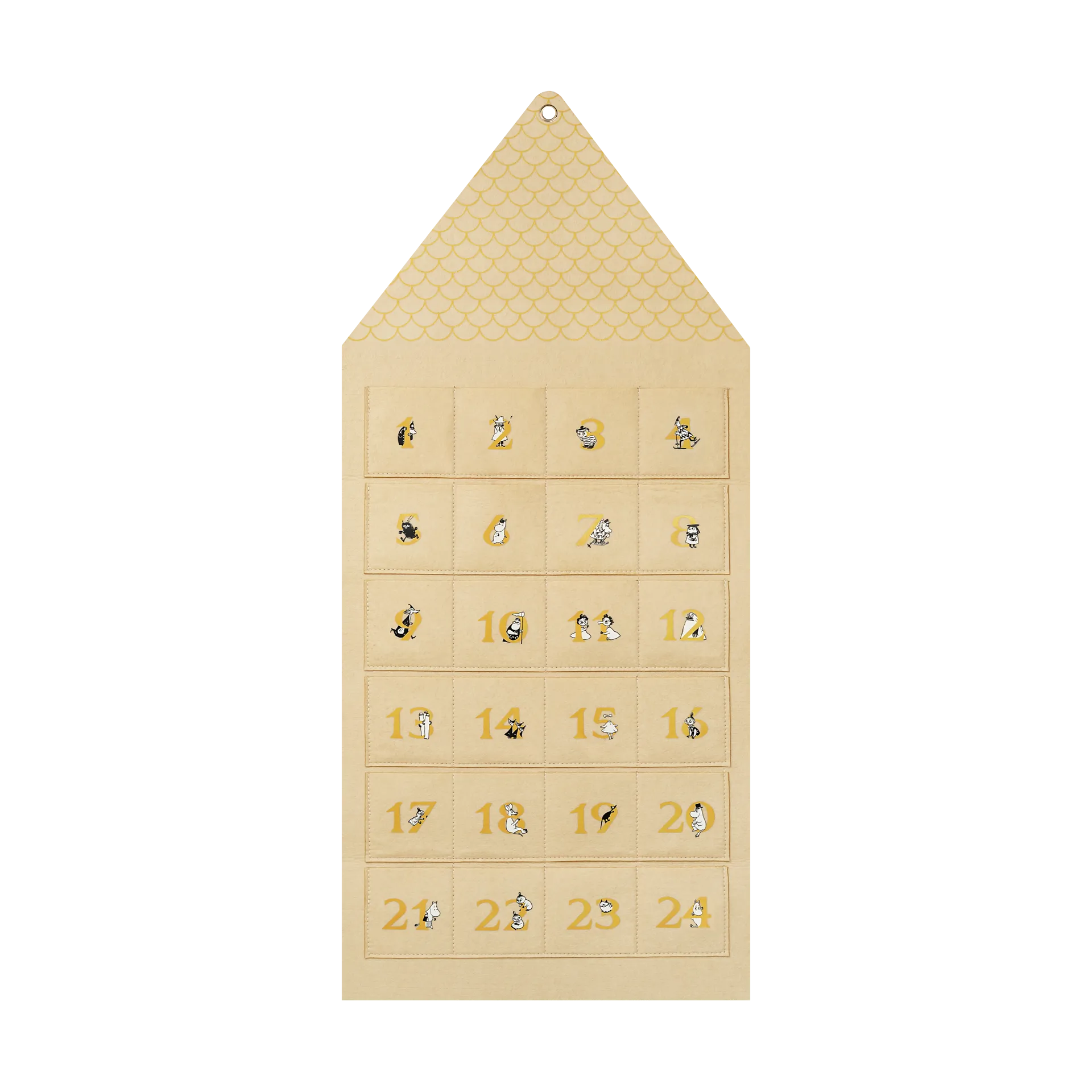 Moominhouse advent calendar 45x100 cm, Beige Muurla