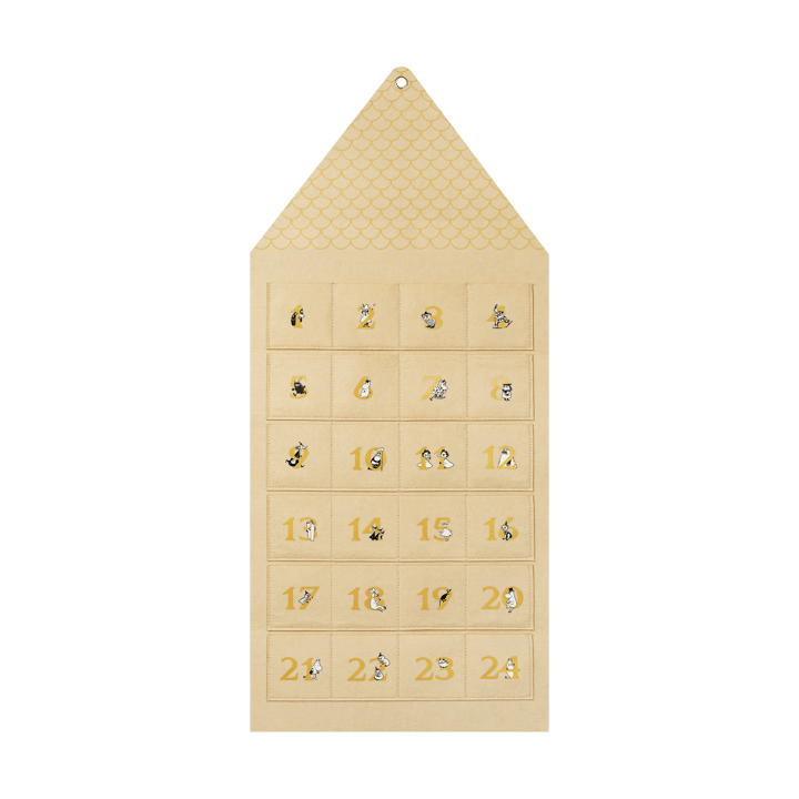 Moominhouse advent calendar 45x100 cm - Beige - Muurla