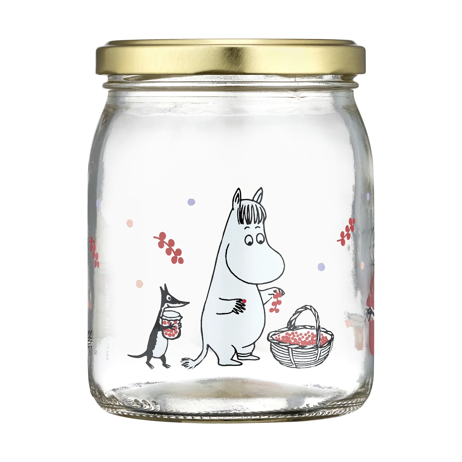 Mumin glass jar 50 cm, Berries Muurla
