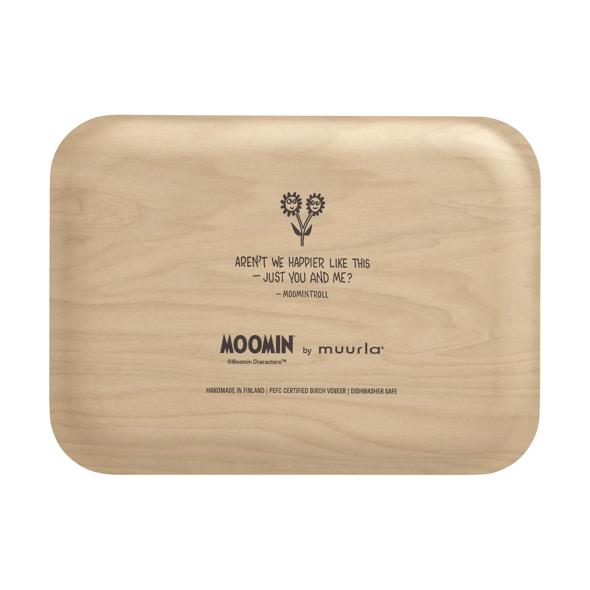 Mumin tray 20x27 cm, Flowers Muurla