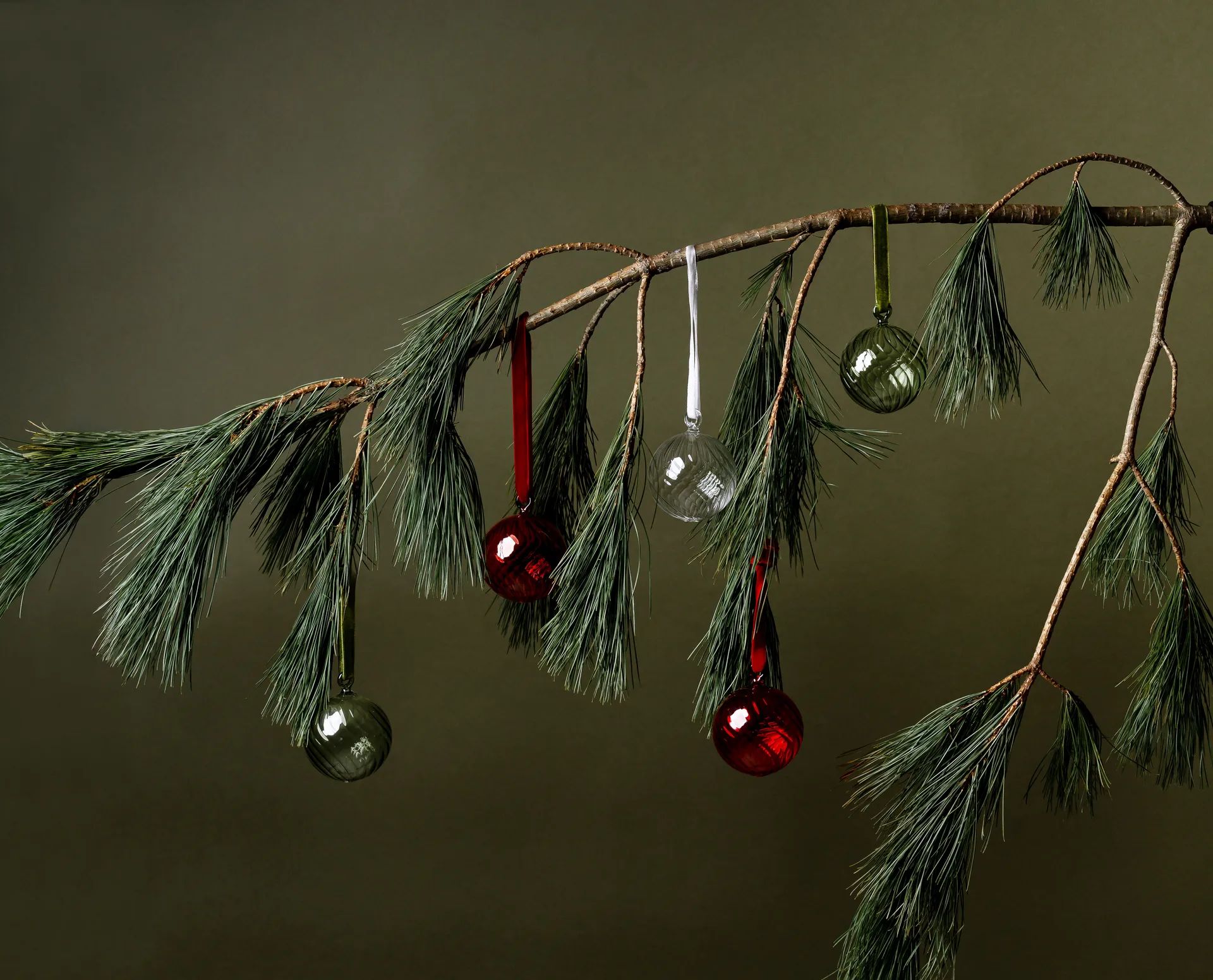 Muurla Christmas bauble Ø6 cm, Forest green Muurla