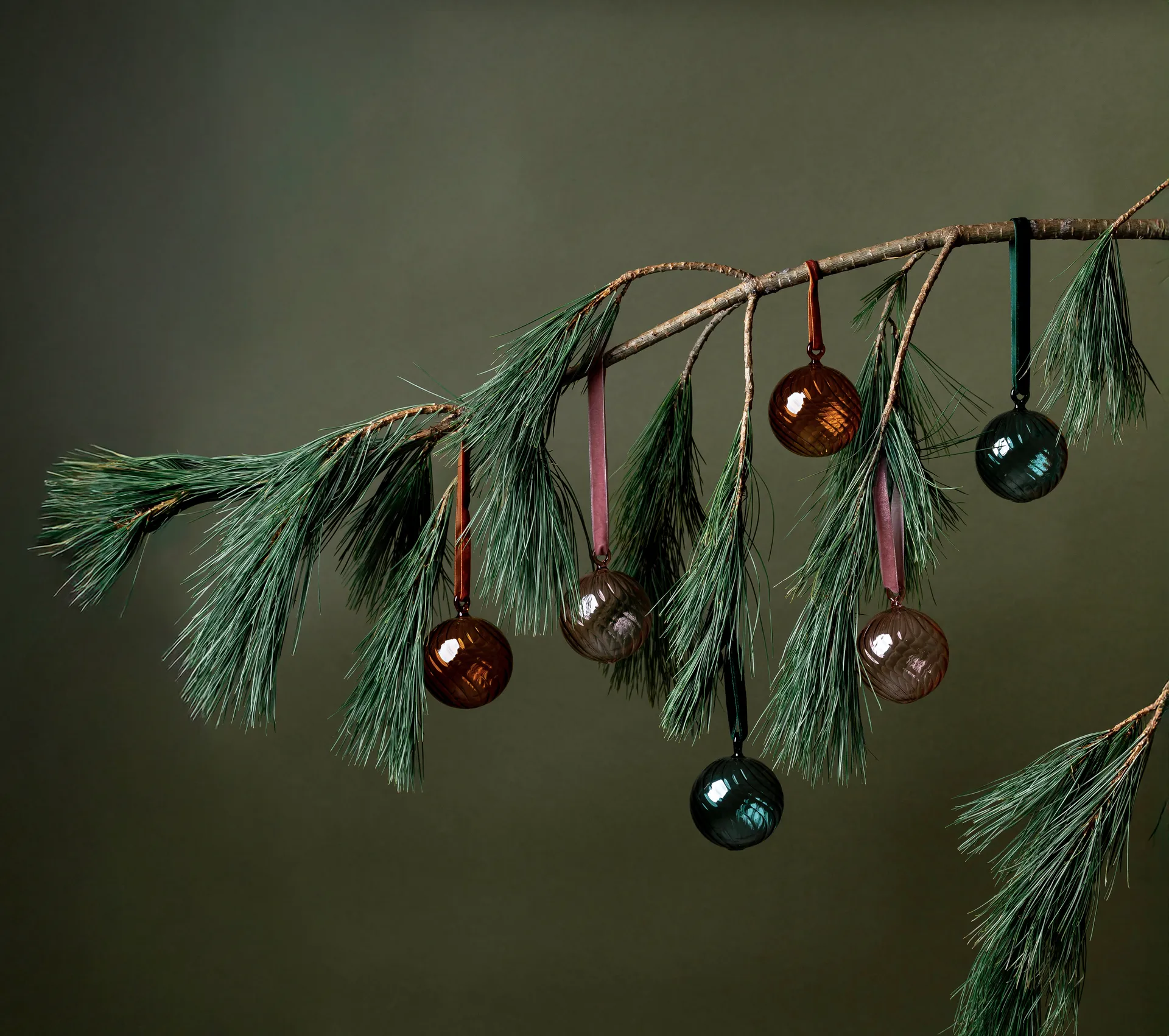 Muurla Christmas bauble Ø6 cm, Rose Muurla