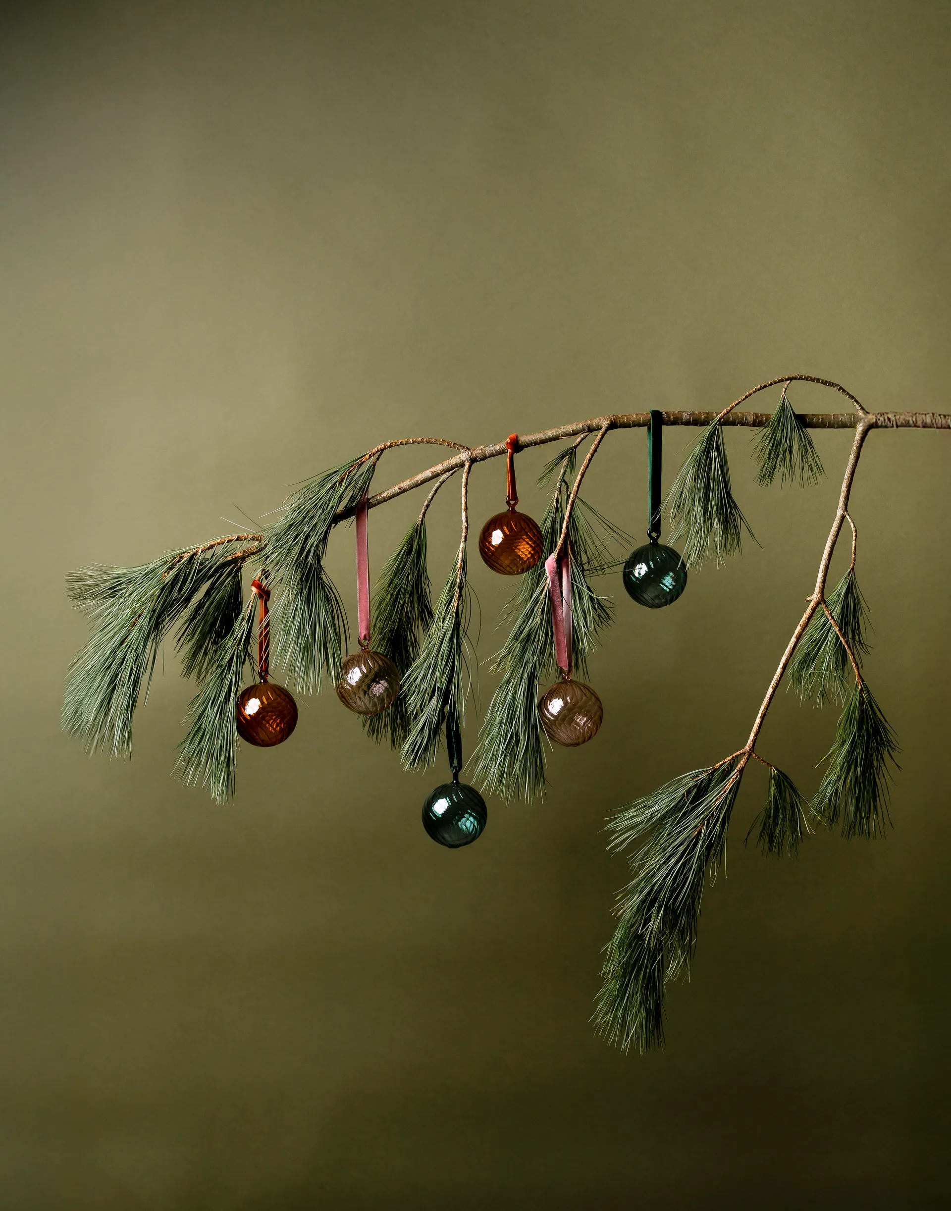 Muurla Christmas bauble Ø6 cm, Rose Muurla