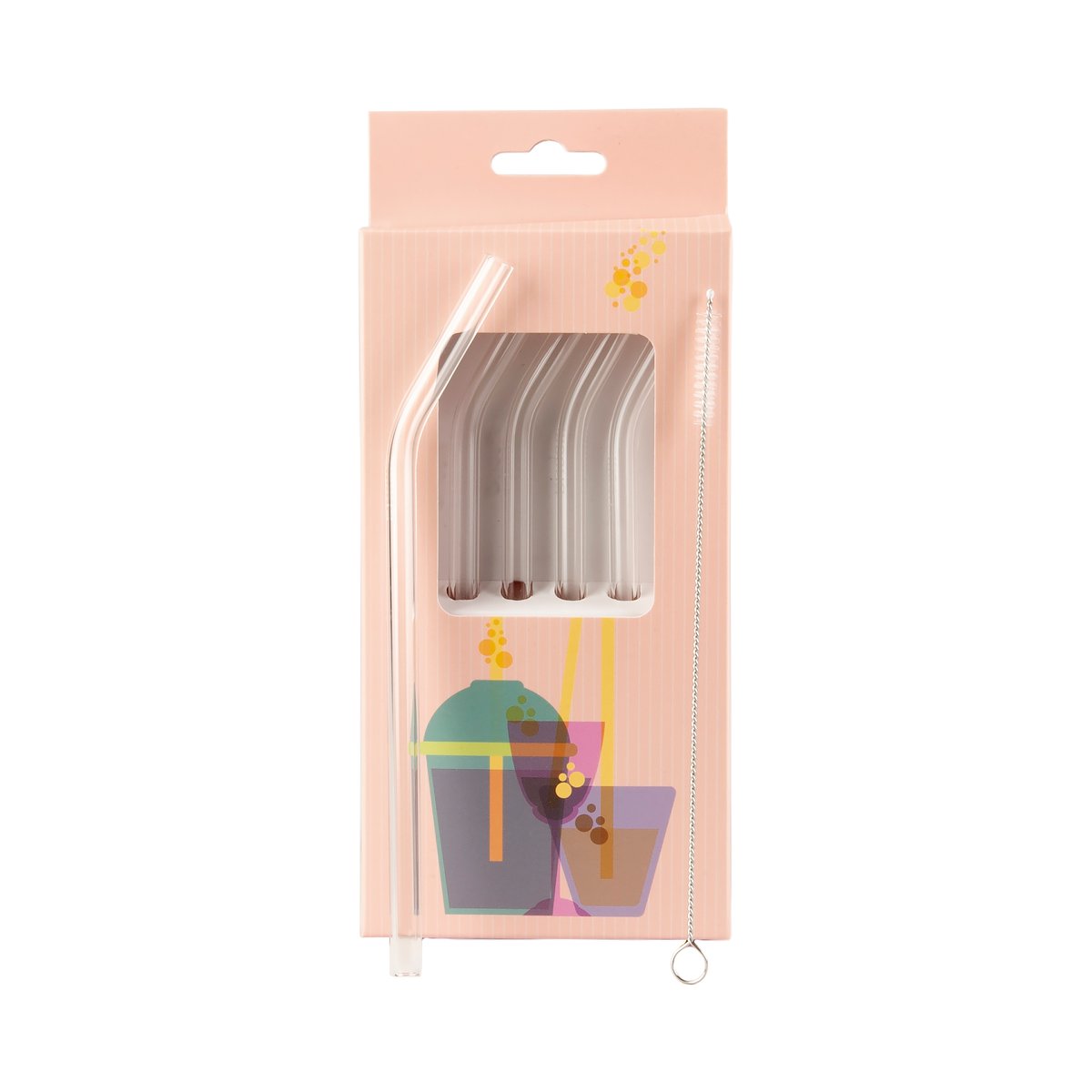 Muurla glass straws 4-pack Clear | Scandinavian Design | Wine & barware | Transparent