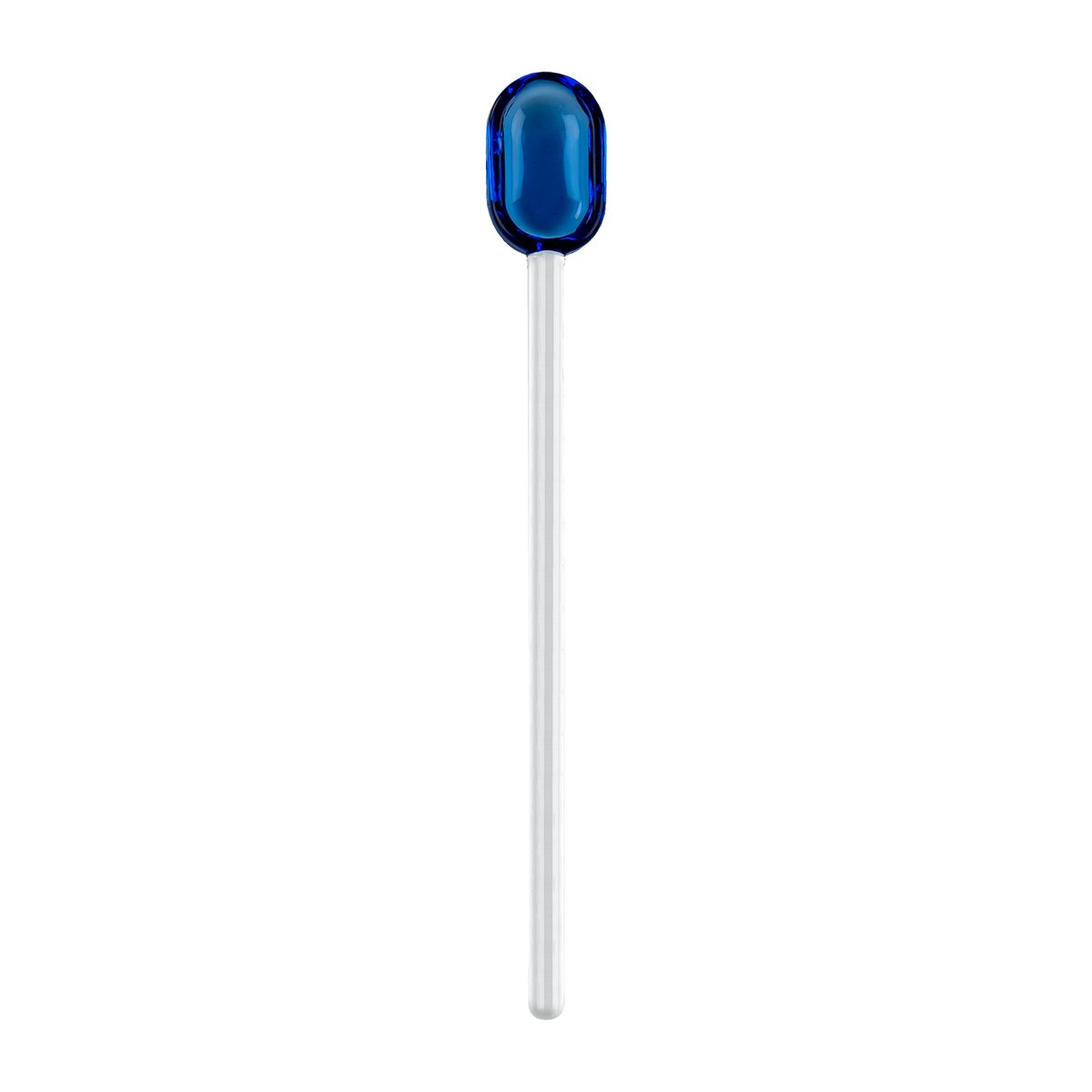Muurla latte spoon glass 15.5 cm Blue-clear | Scandinavian Design | Tea & coffee spoons | Blue