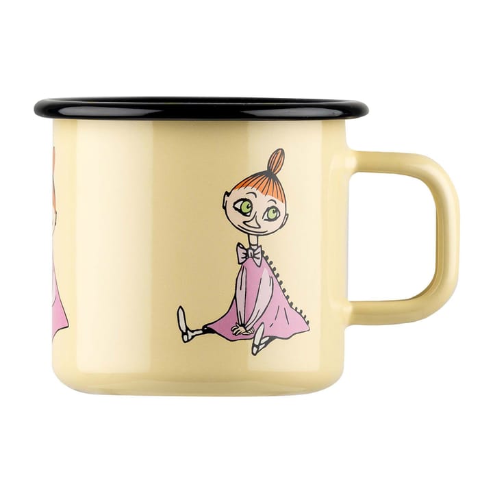 Mymble Retro enamel mug 37 cl - Yellow - Muurla