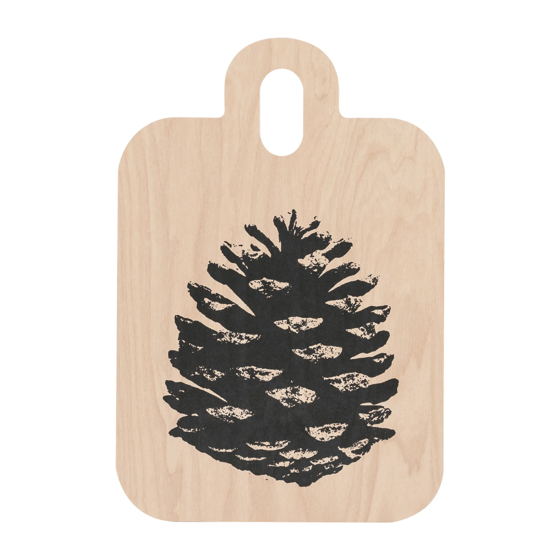 Nordic Chop & Serve tray 21x31 cm, The Pine Cone-The Birch Leaf Muurla