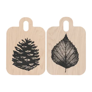 Nordic Chop & Serve tray 21x31 cm - The Pine Cone-The Birch Leaf - Muurla