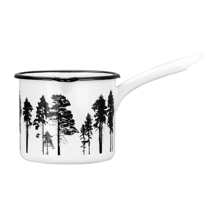 Nordic The Forest enamel saucepan 1.3 l - White - Muurla