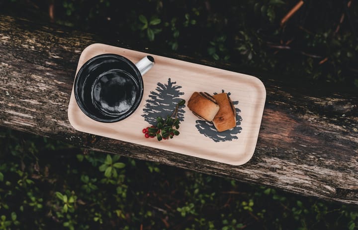 Nordic The Pine Cone tray 13x27 cm, Nature-black Muurla