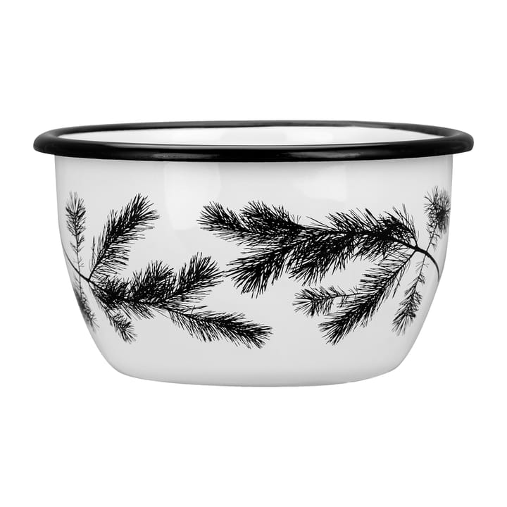 Nordic The Pine enamel bowl 60 cl - White - Muurla
