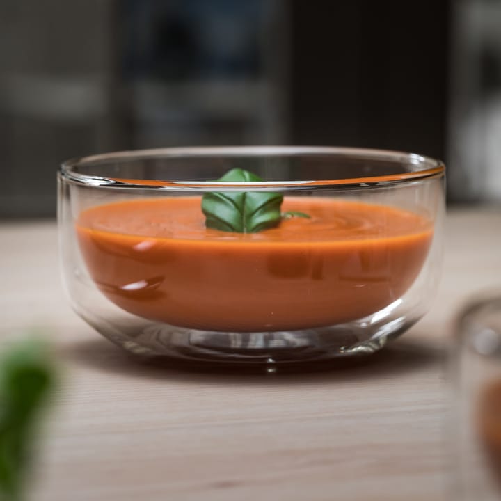 Olo double-walled bowl 2-pack - Clear - Muurla