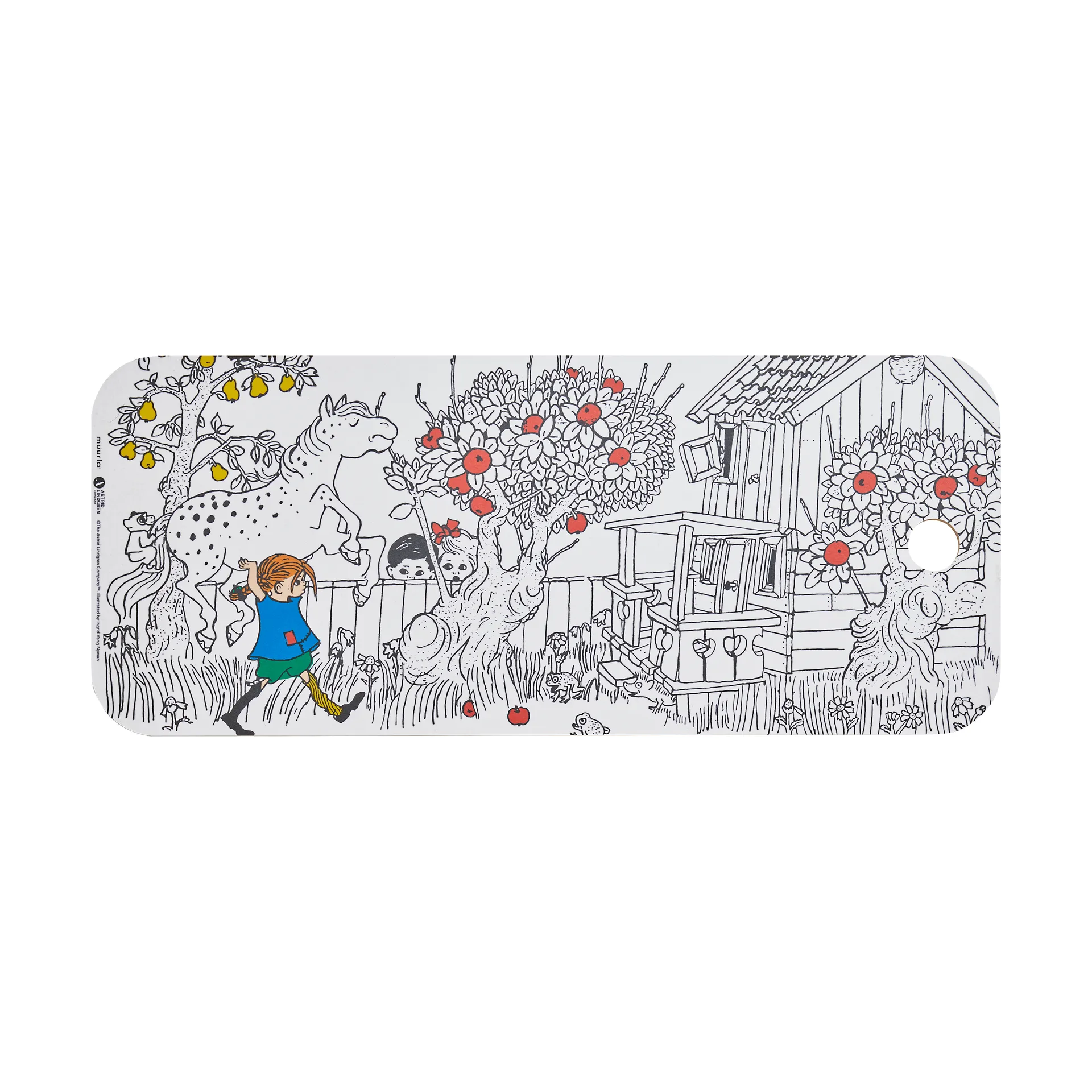 Pippi Chop & Serve cutting board 18x44 cm, The Way Home Muurla
