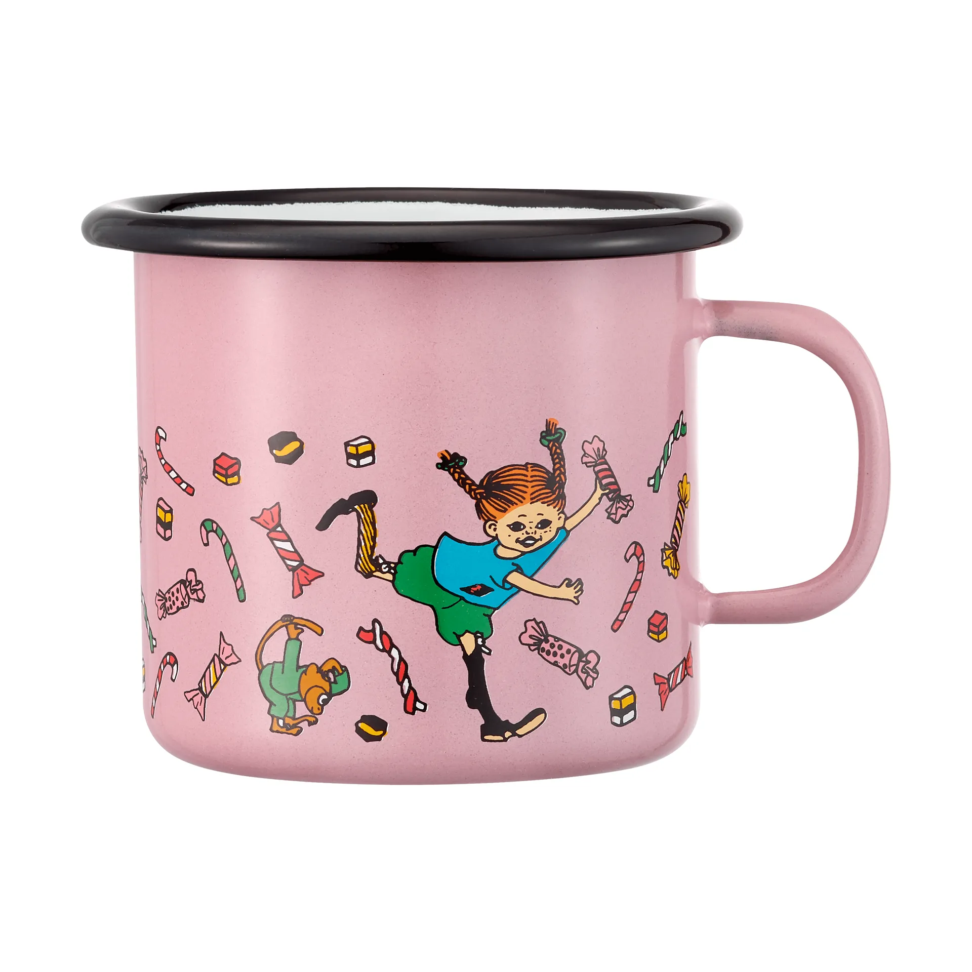 Pippi enamel mug 2.5 dl, Candy Muurla