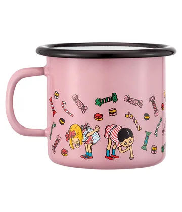 Pippi enamel mug 2.5 dl - Candy - Muurla
