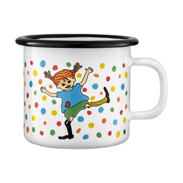 Pippi enamel mug 2.5 dl - Jump for Joy - Muurla