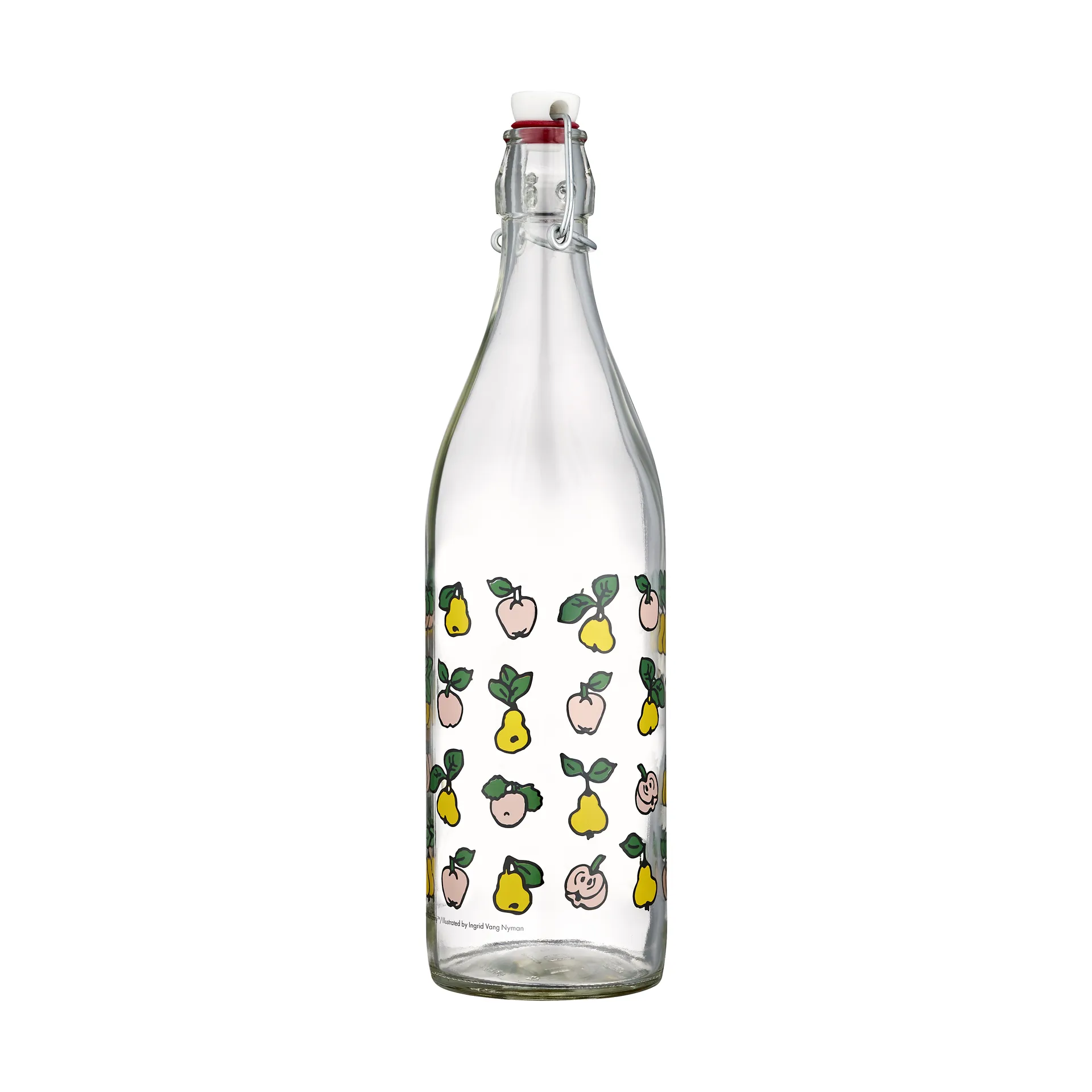 Pippi glass bottle 1 L, Fruits Muurla