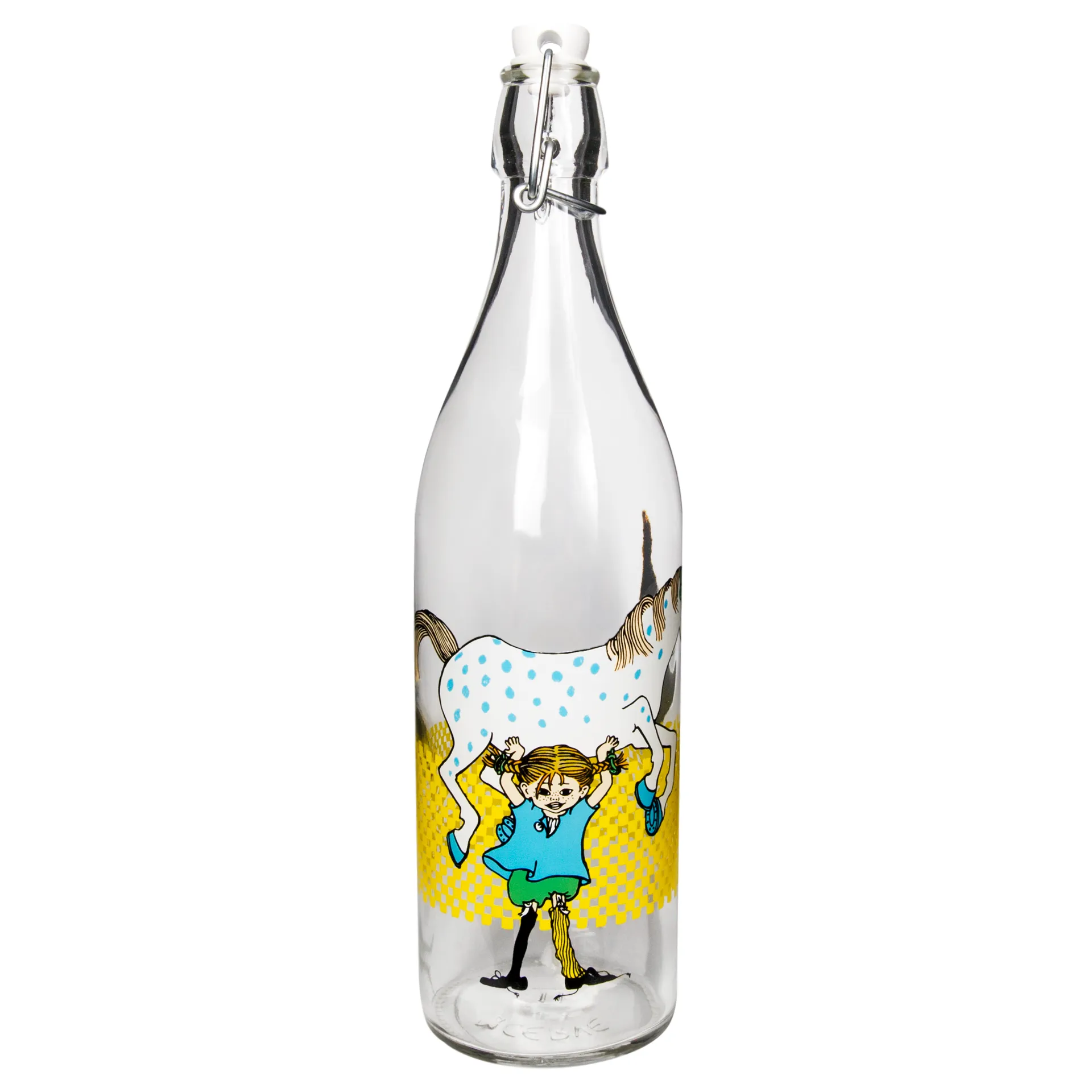 Pippi glass bottle 1 L, Multi Muurla