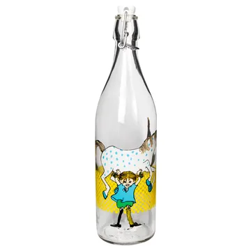 Pippi glass bottle 1 L - Multi - Muurla