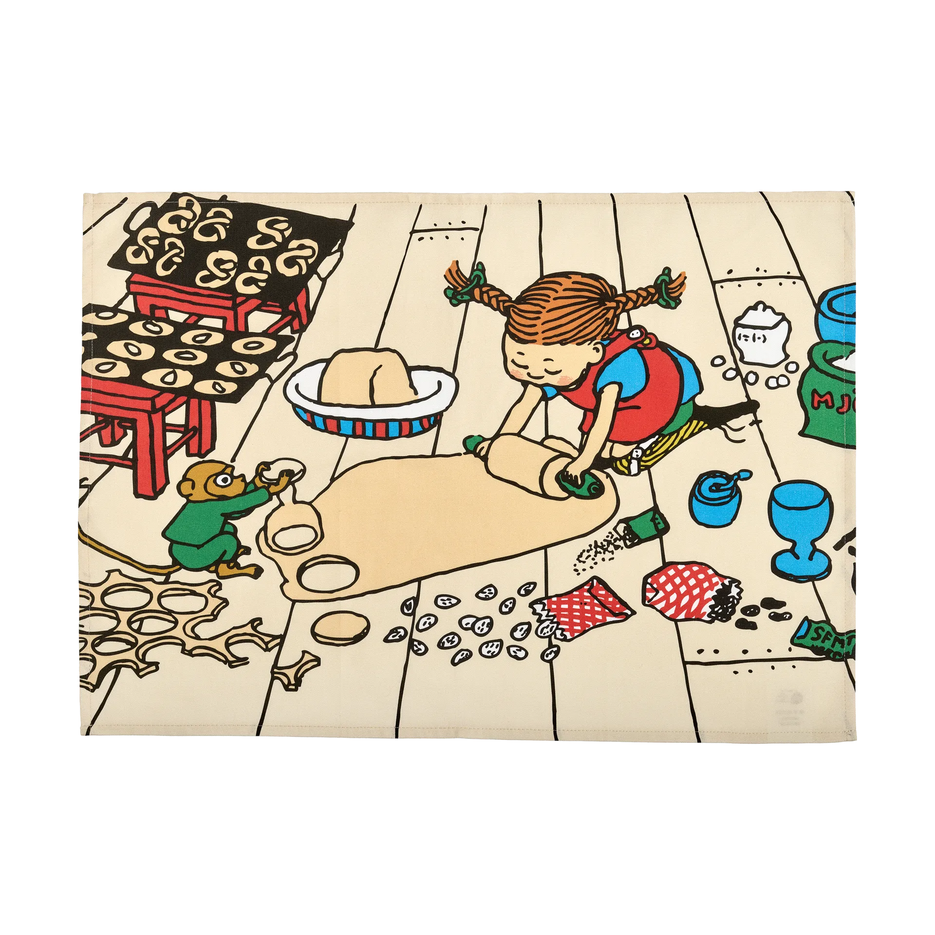 Pippi kitchen towel 50x70 cm, Baking Muurla