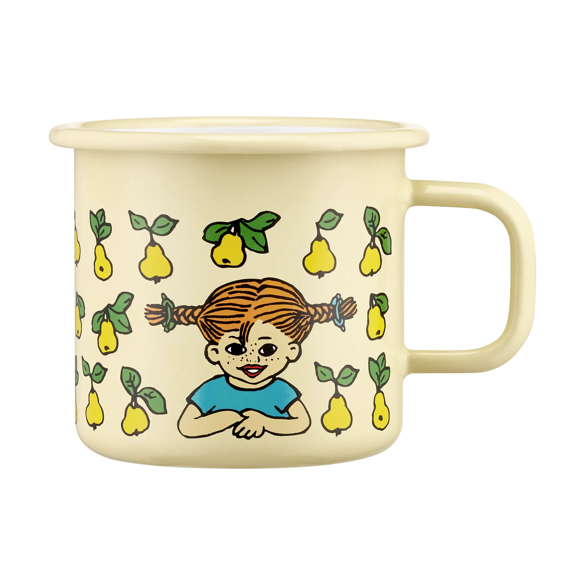 Pippi Longstocking enamel mug 3.7 dl, Fruits Muurla
