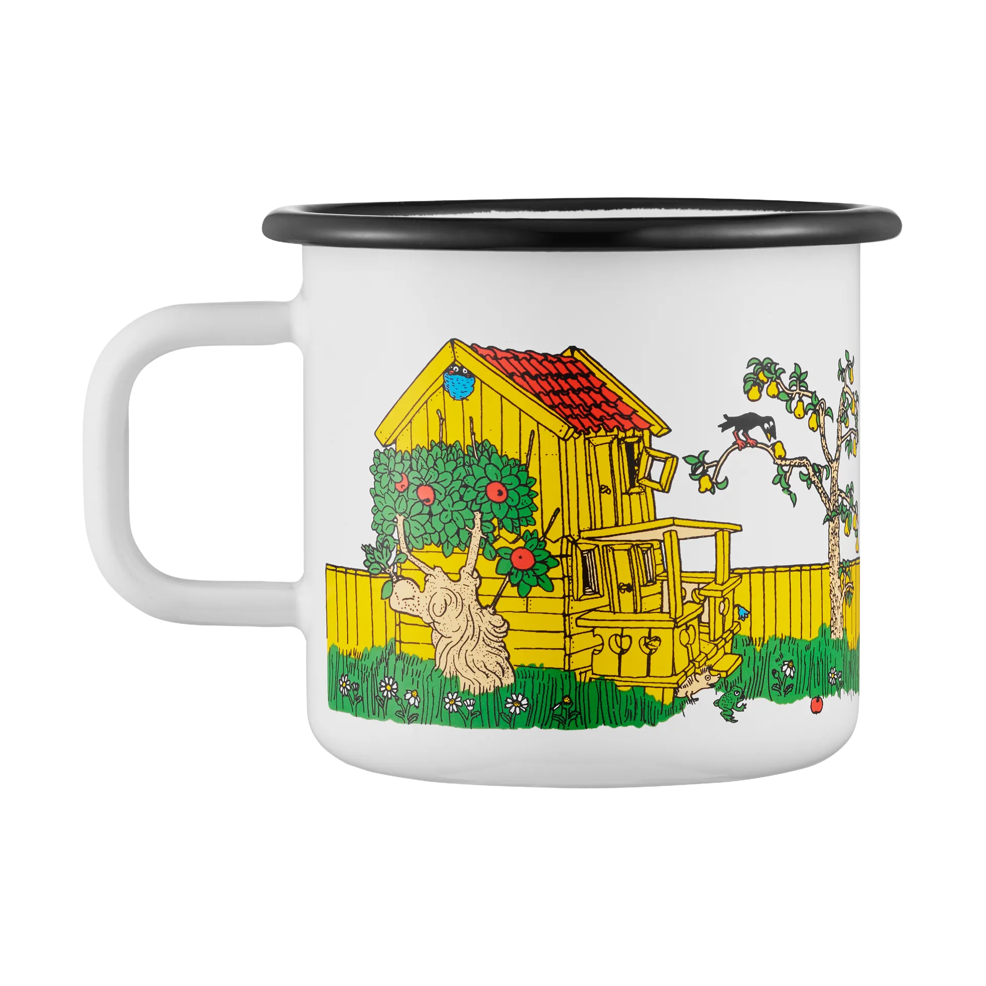 Pippi Longstocking enamel mug 3.7 dl, The Way Home Muurla