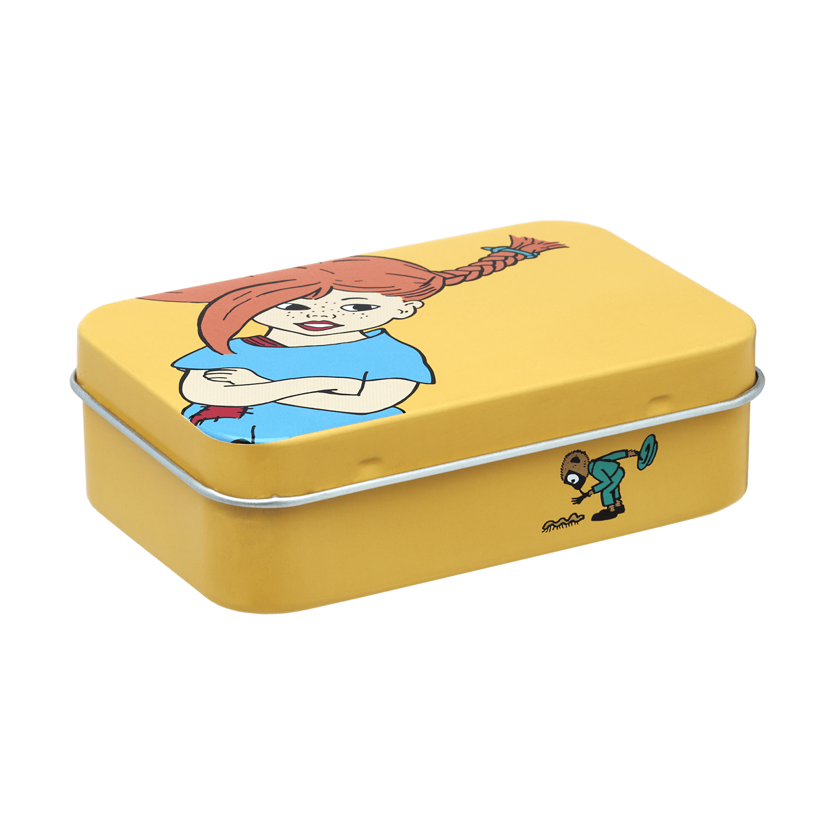 Muurla Pippi metal tin 10x6.5x3 cm The Strongest Girl