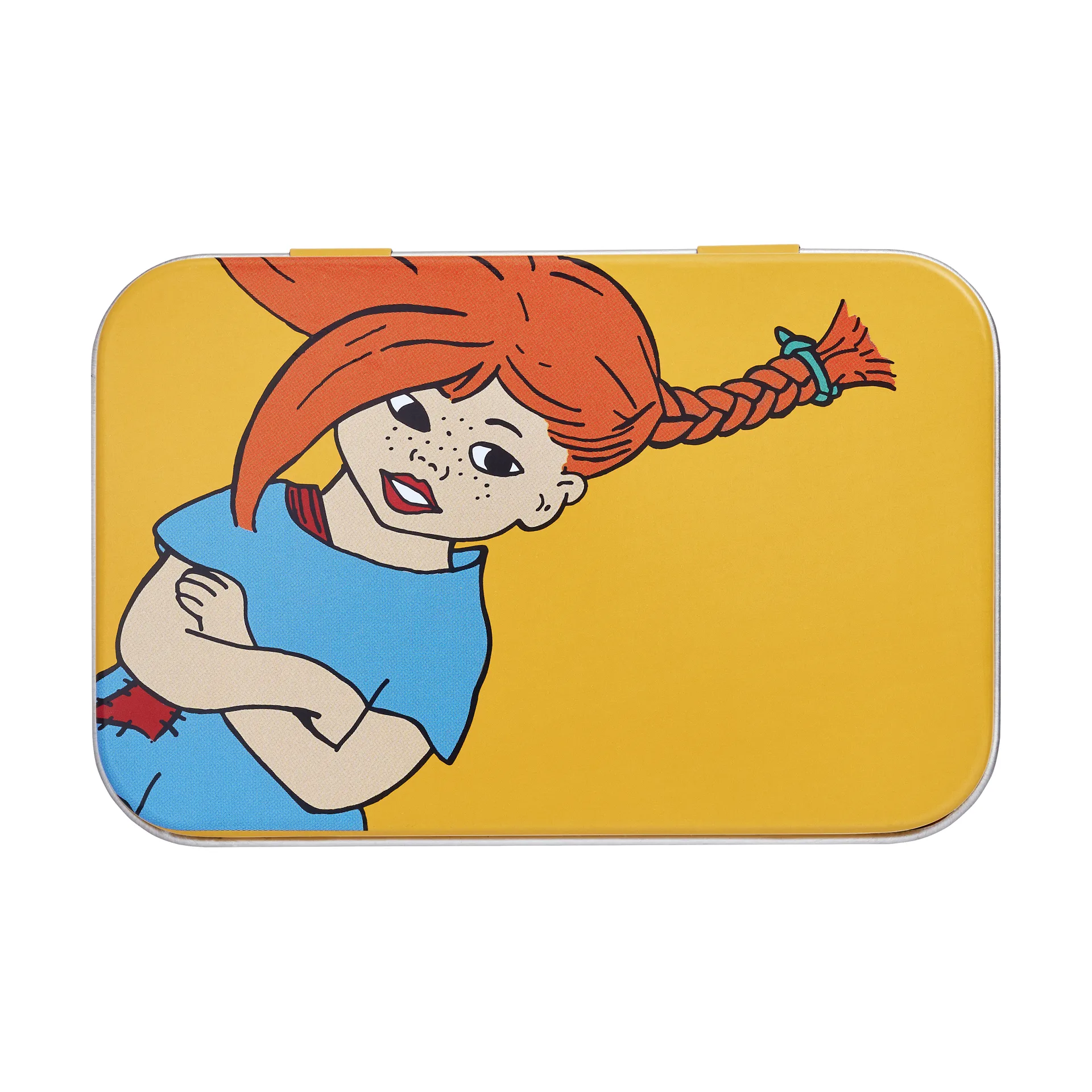 Pippi metal tin 10x6.5x3 cm, The Strongest Girl Muurla
