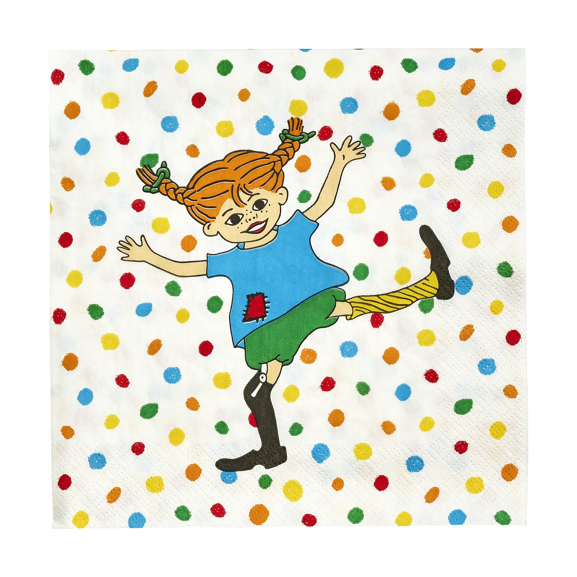 Pippi napkins 33x33 cm 20-pack, Jumping Jack Muurla