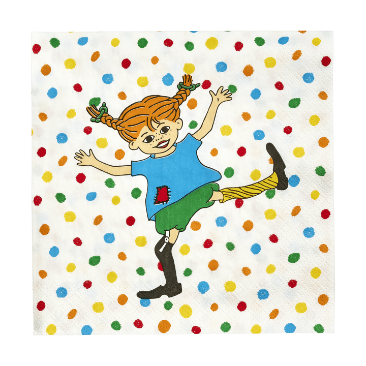 Pippi napkins 33x33 cm 20-pack - Jumping Jack - Muurla