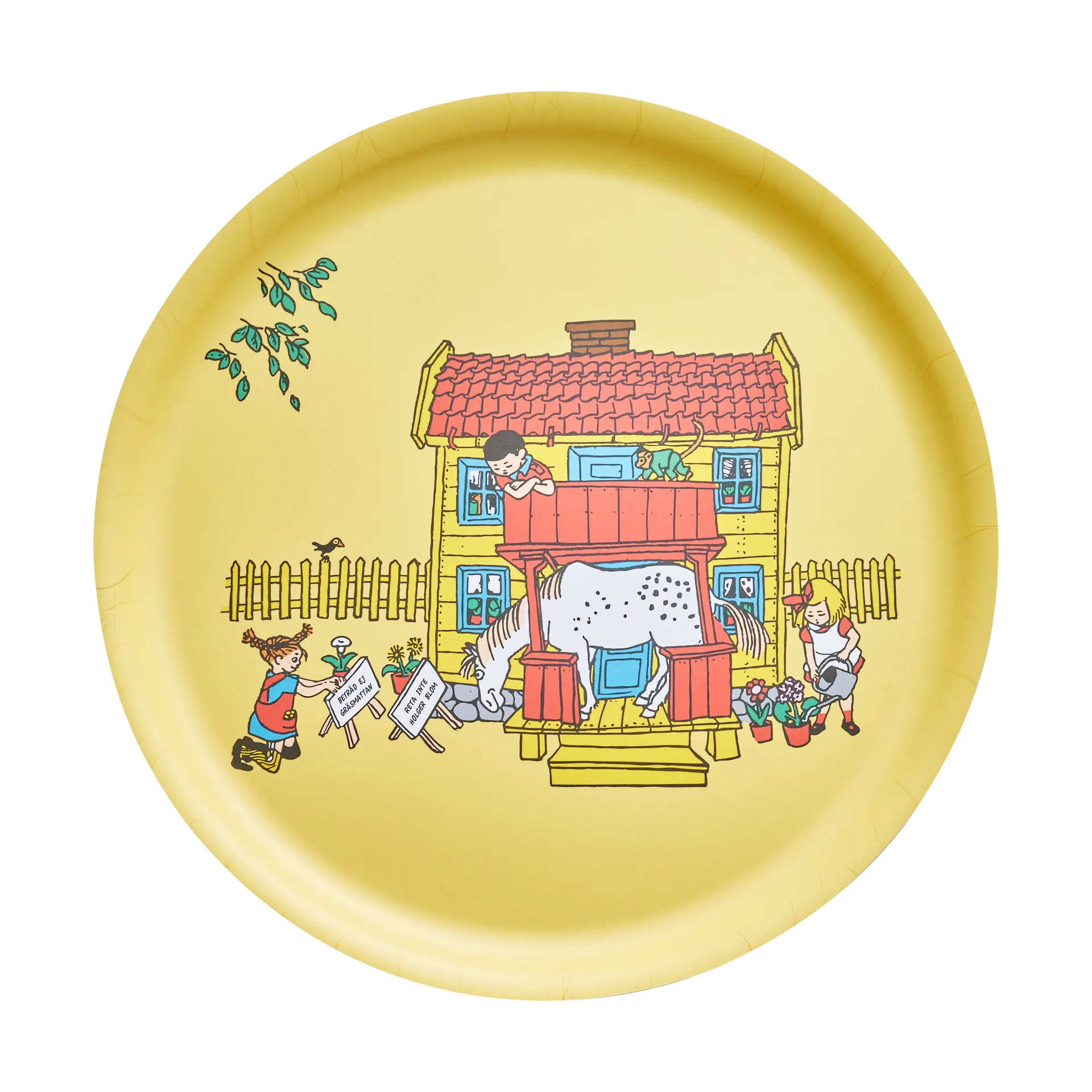 Pippi serving tray Ø35 cm, Villa Villekulla Muurla
