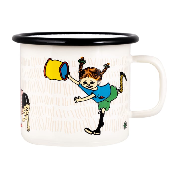 Pippi The Snirkle Hunt enamel mug 25 cl - Multi - Muurla