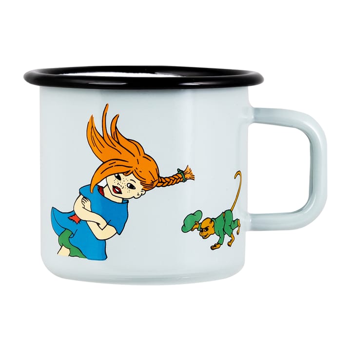 Pippi The Strongest Girl enamel mug 37 cl - Multi - Muurla