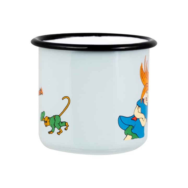 Pippi The Strongest Girl enamel mug 37 cl - Multi - Muurla