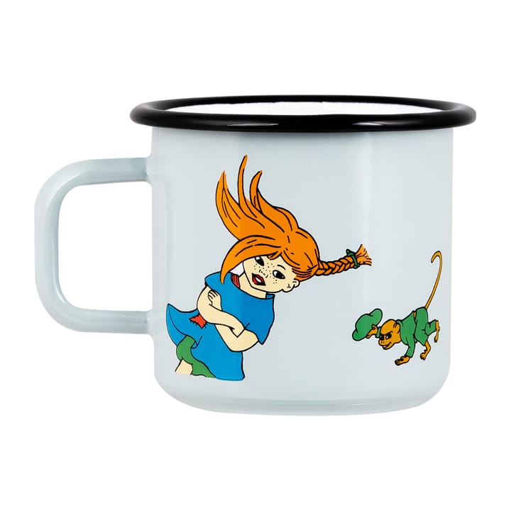 Pippi The Strongest Girl enamel mug 37 cl - Multi - Muurla