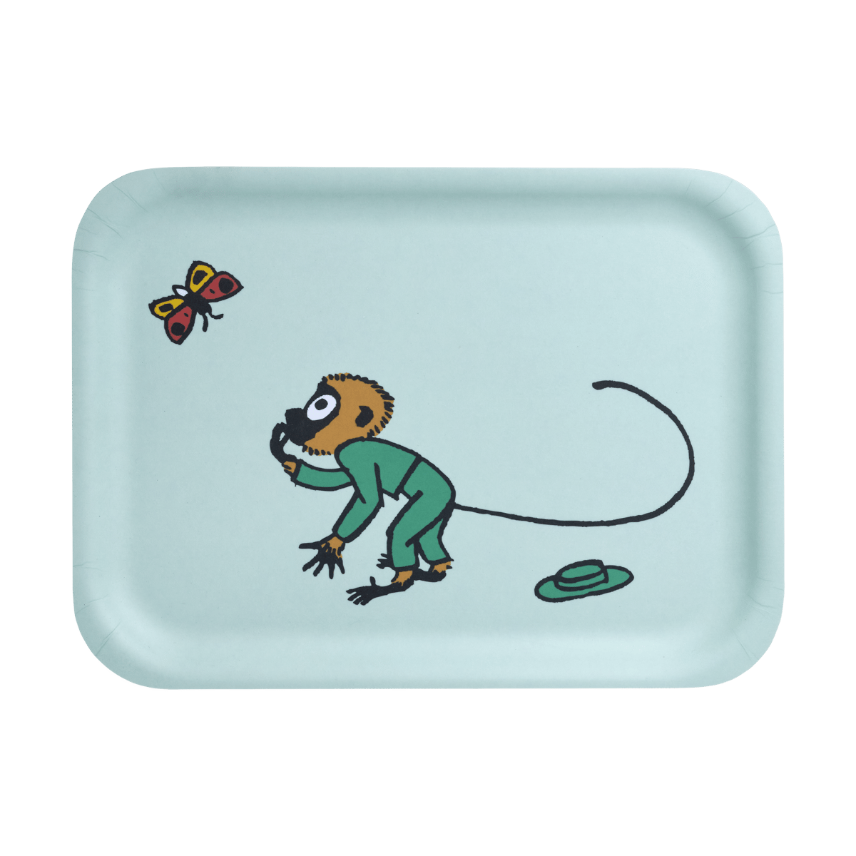 Muurla Pippi tray 20x27 cm Herr Nilsson | Scandinavian Design | Trays | Green