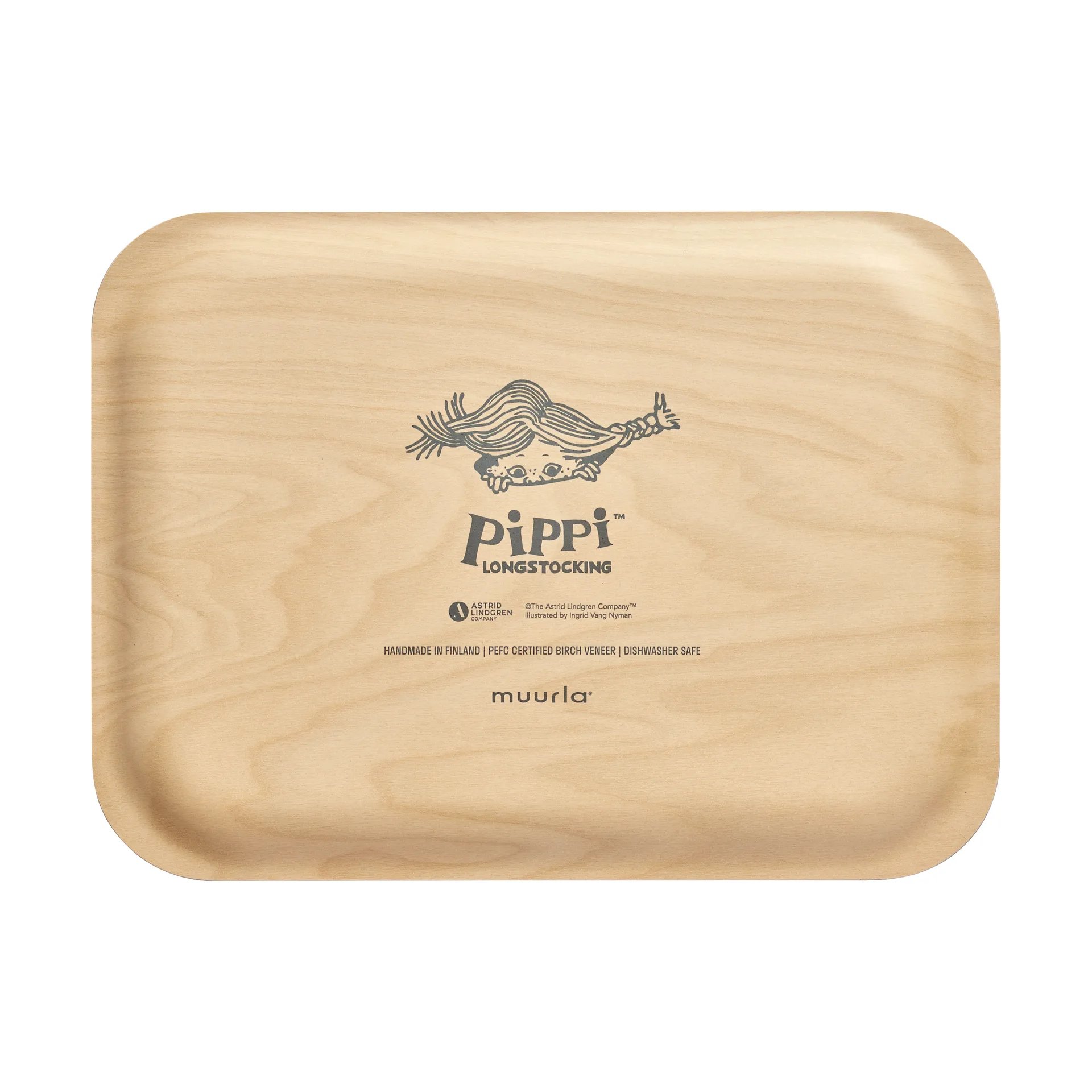 Pippi tray 20x27 cm, Pippi and the Horse Muurla