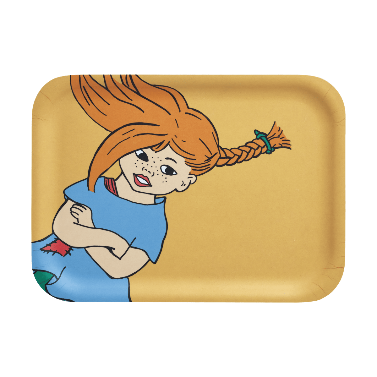 Muurla Pippi tray 20x27 cm The Strongest Girl