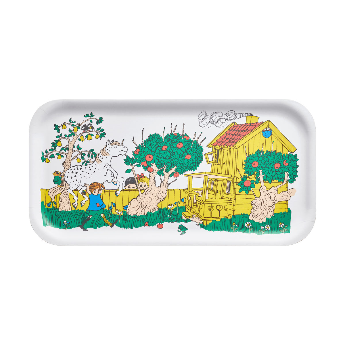 Muurla Pippi tray 22x43 cm The Way Home | Scandinavian Design | Trays | White