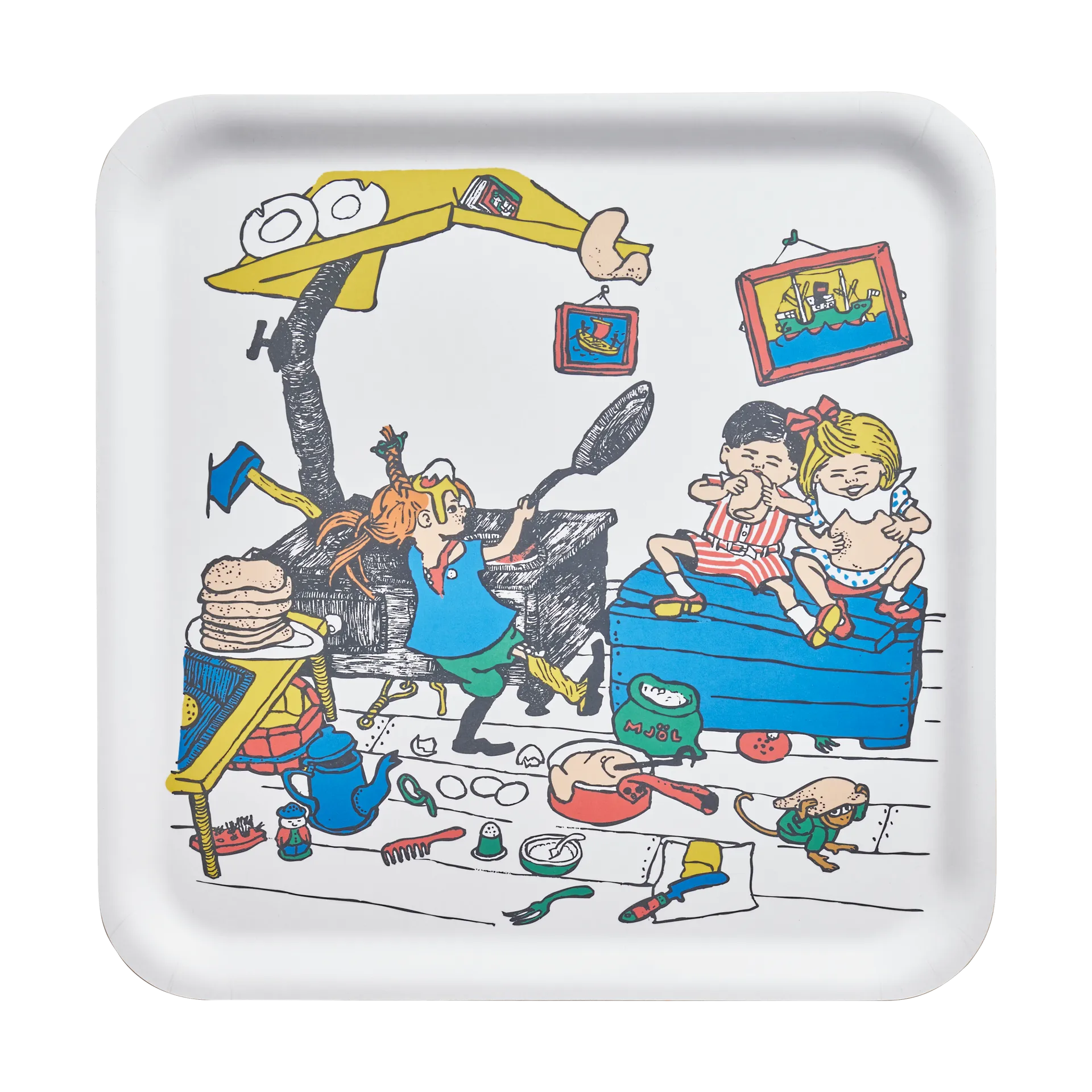 Pippi tray 33x33 cm, Pancakes Muurla