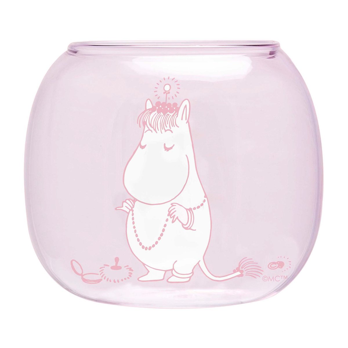 Muurla Snorkmaiden lantern/bowl o9 cm Pink | Scandinavian Design | Tea light holders, lanterns & candle dishes | Pink