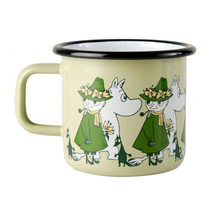 Snufkin and Moomin enamal mug - 3.7 dl - Muurla