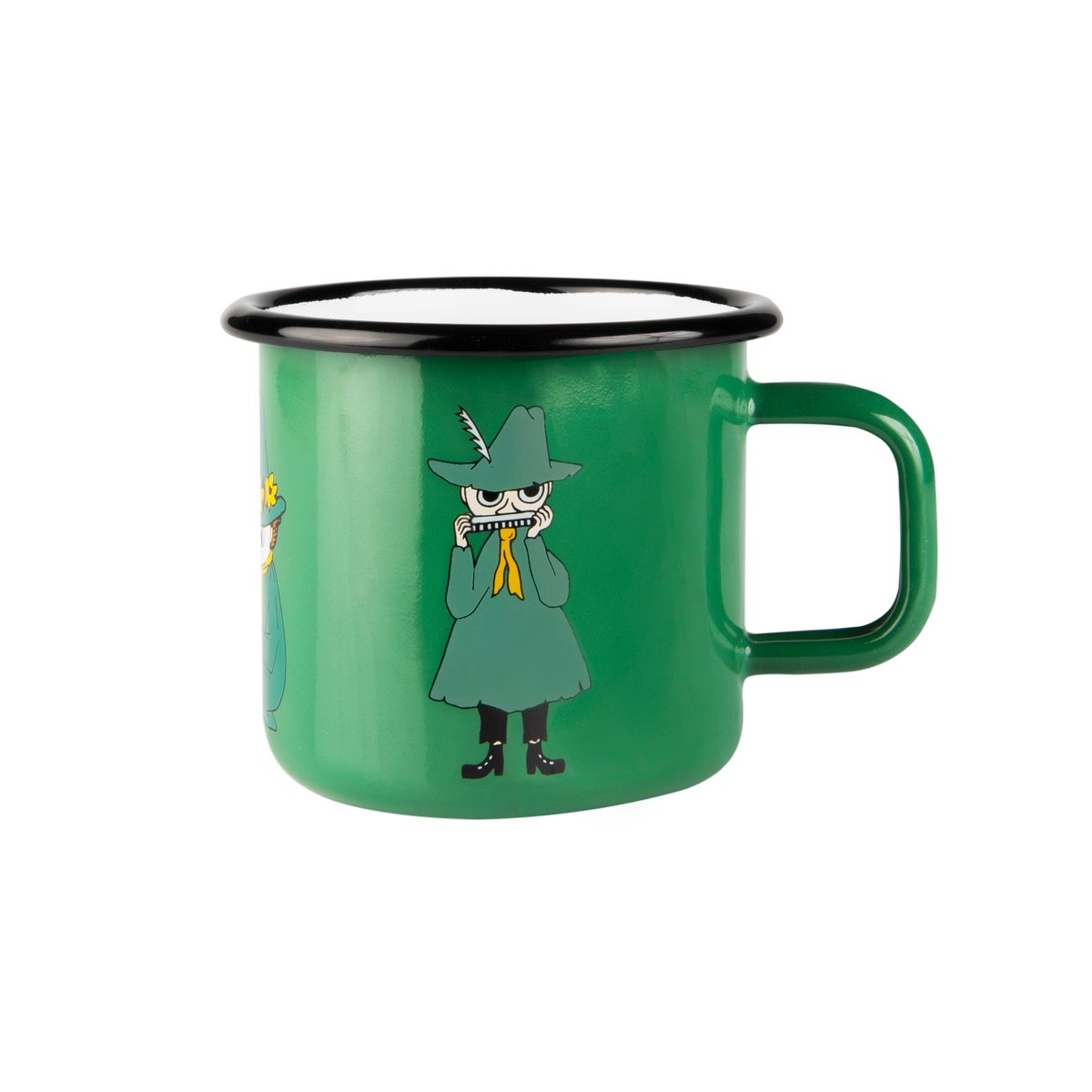 Muurla Snufkin enamel mug 37 cl Green | Scandinavian Design | Moomin mugs | Green