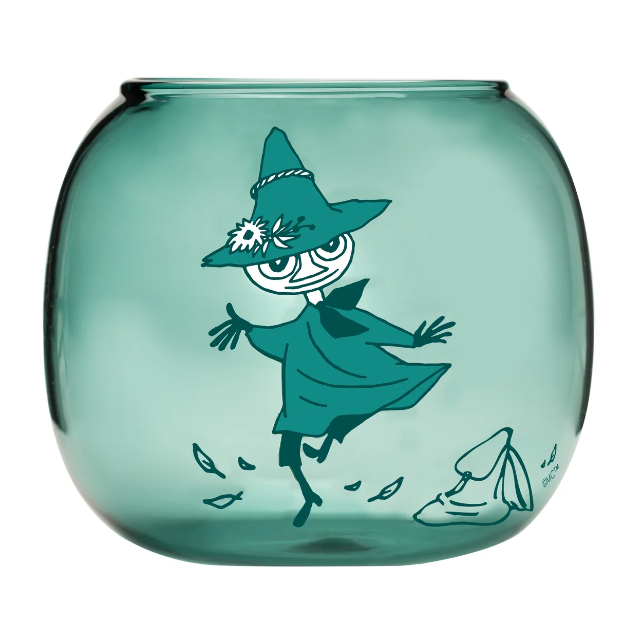 Muurla Snufkin tea light holder 9.5 cm Green | Scandinavian Design | Tea light holders, lanterns & candle dishes | Green