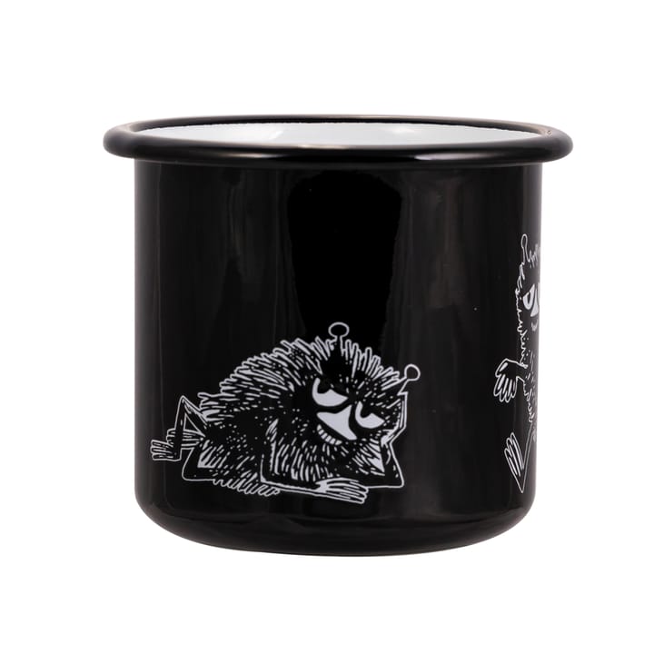 Stinky enamel mug 37 cl - Black - Muurla