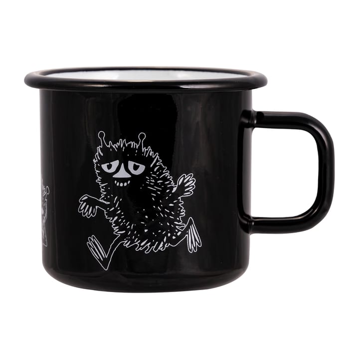 Stinky enamel mug 37 cl - Black - Muurla